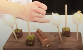 Eventail de sucettes chocolatées